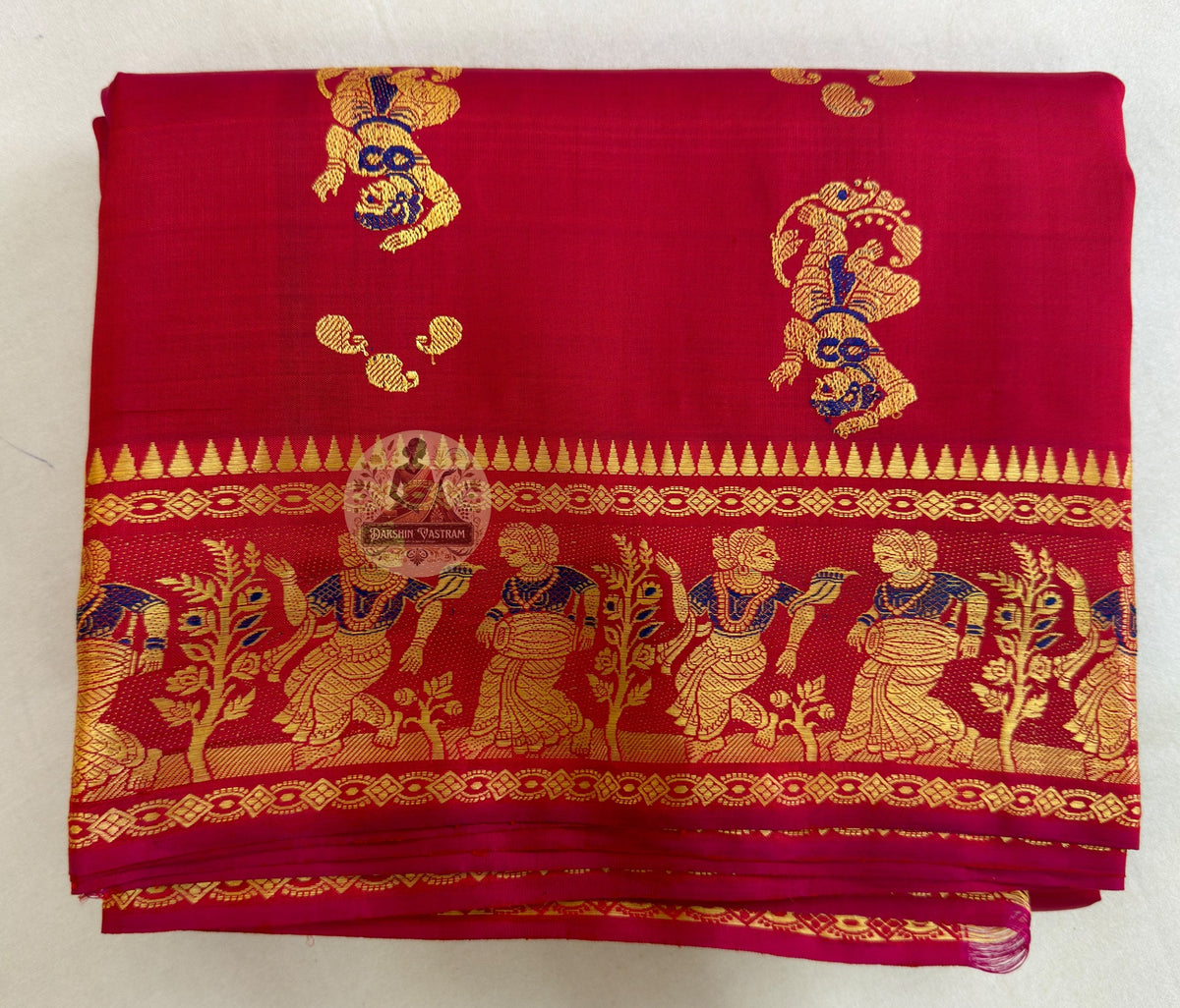 Shop Baluchari Silk Saree online – Full saree flat display