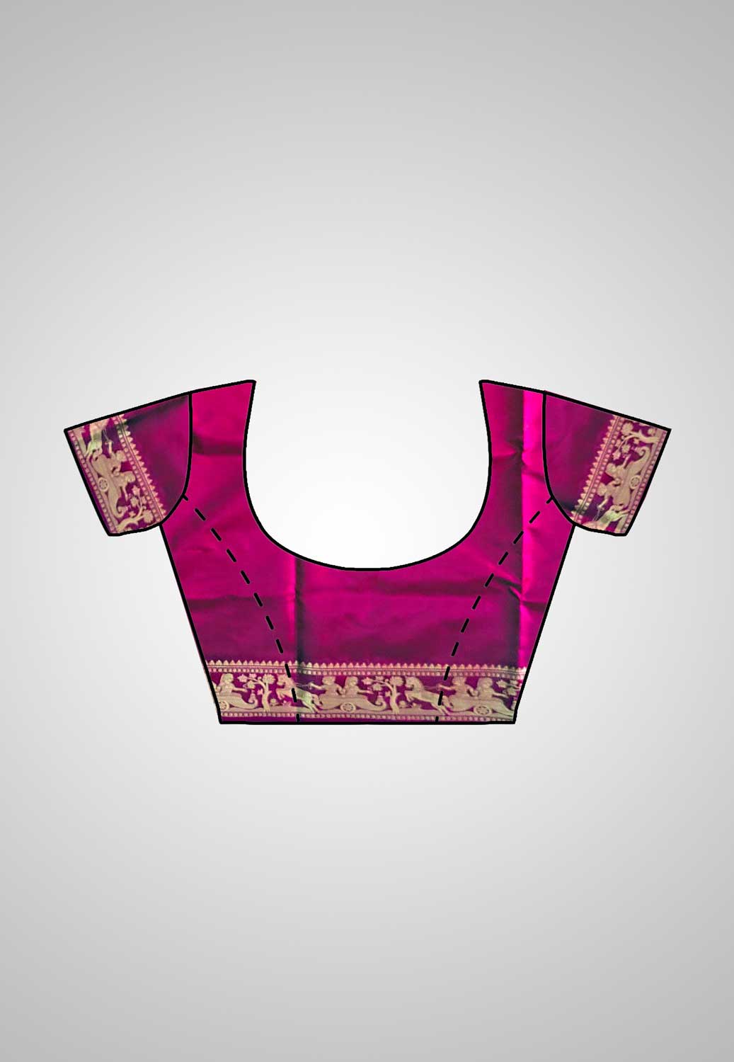 Buy Baluchari Silk Saree online – Handloom Baluchari Silk Saree blouse piece