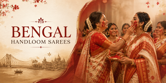Bengal Handloom Heritage: Baluchari, Swarnachari & Bishnupur Pure Mulberry Silk Sarees