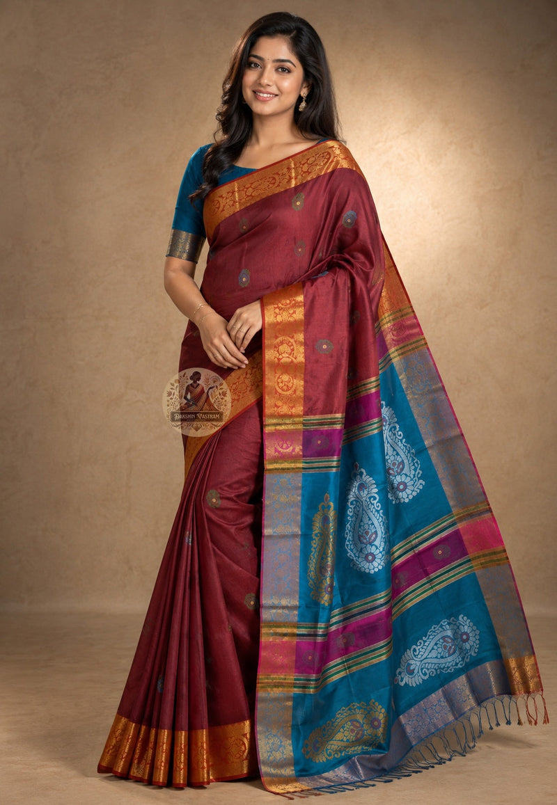 Buy Pure Silk Saree online – Pure Silk Saree front view
