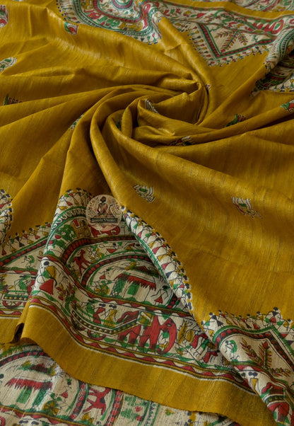 Ghicha Tussar Silk Saree – Where Every Thread Tells a Tale