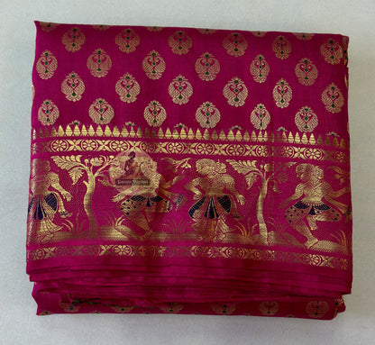 Swarnachari pure silk saree for Indian weddings and Diwali – UK delivery to Manchester, Leeds, Glasgow