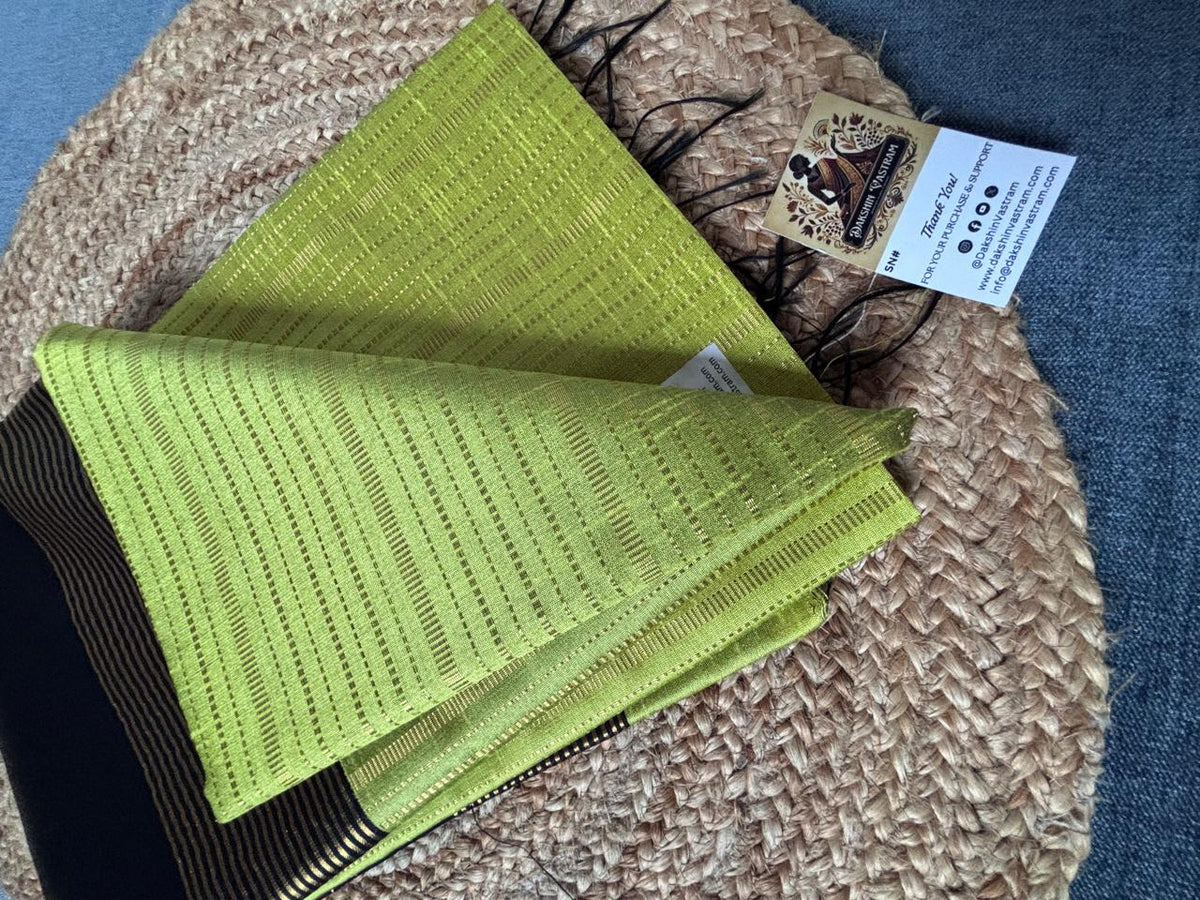 Buy Semi Raw Silk Saree India – Saree with blouse piece view