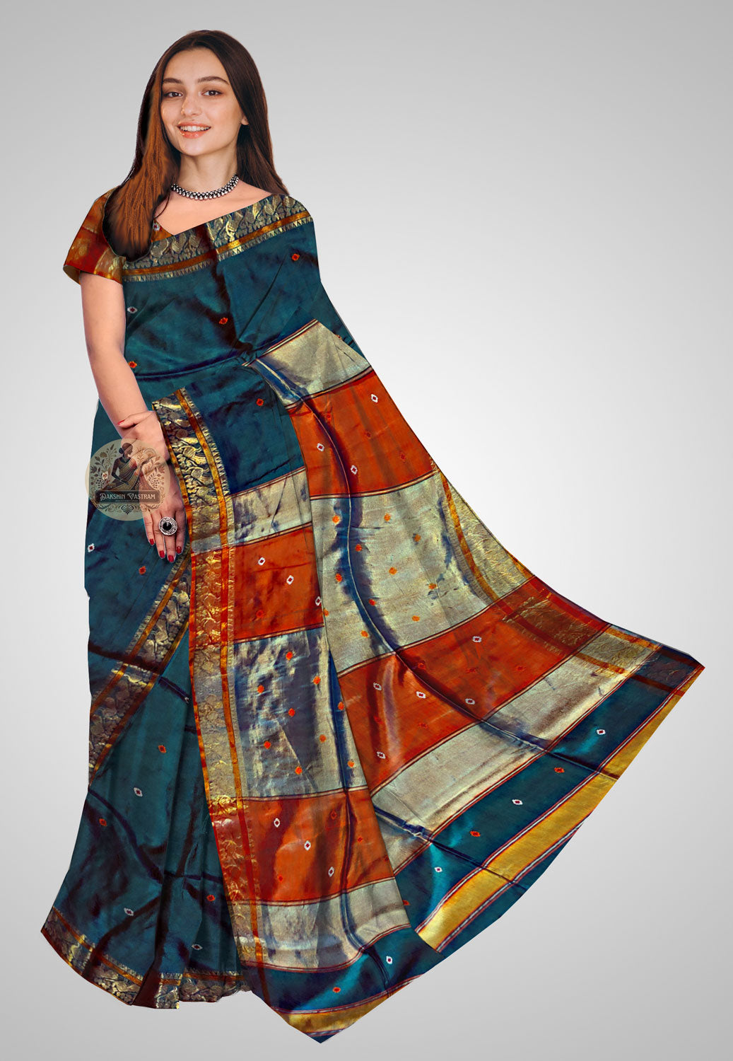 Pure silk saree with opulent feel and soft fall