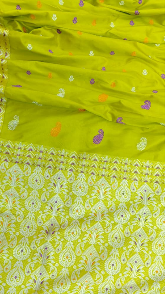 Buy Assam Mulberry Silk Saree online – front view of silk saree