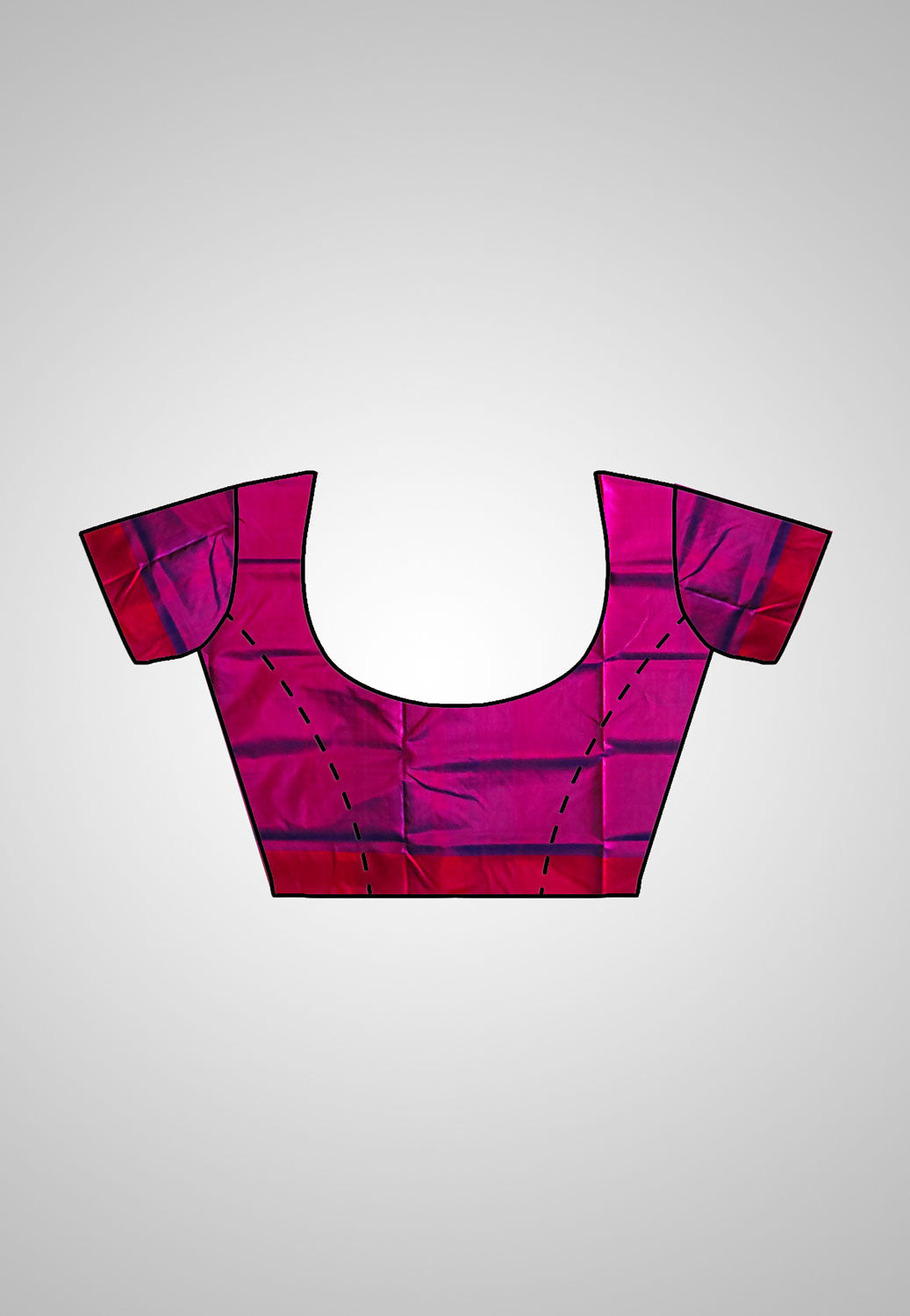 Handloom Pure Silk Kotki Saree – Styled blouse and pleats display