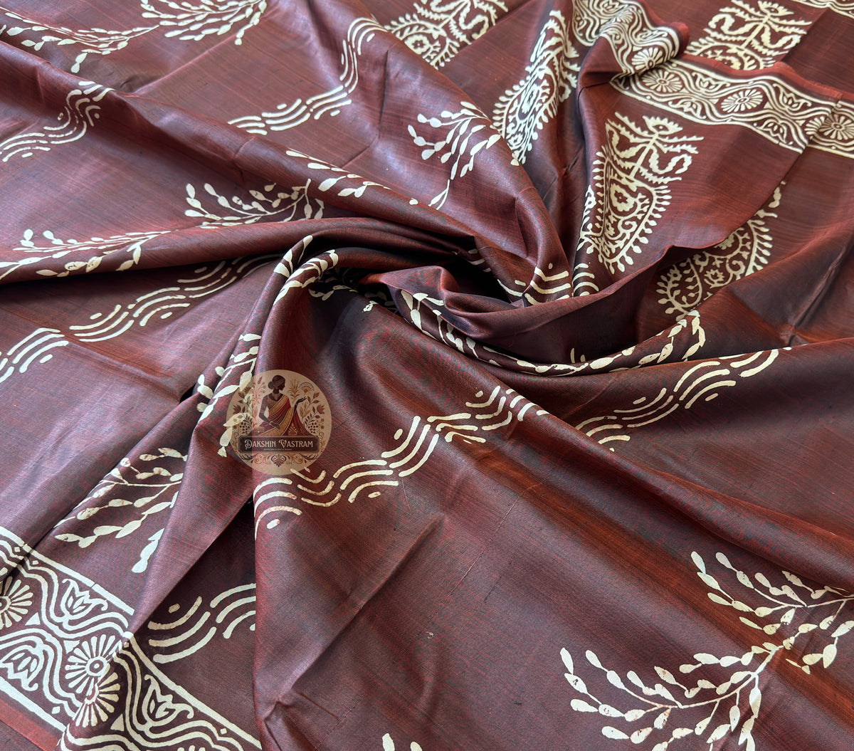 Shop Pure Silk Saree – Texture and Mulberry silk detailing focus