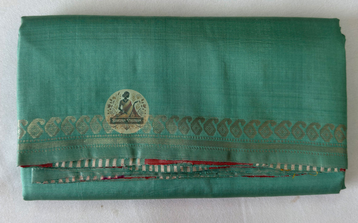 Shop Bishnupuri Katan Silk Saree online – side view showing drape
