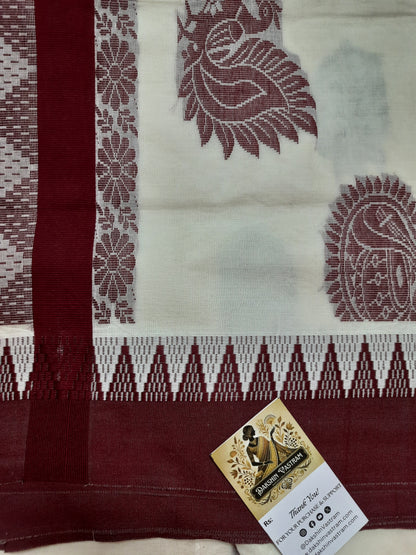 Kasavu Saree | Soft, organic cotton using traditional handloom techniques