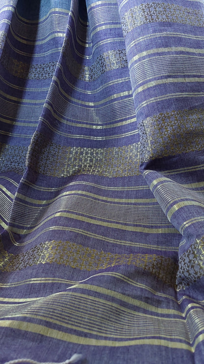 Buy Neerangi Saree online – Neerangi Blue Violet Saree rear view