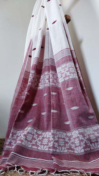 Buy Kasturi Saree online – Kasturi Assam Cotton Saree full view