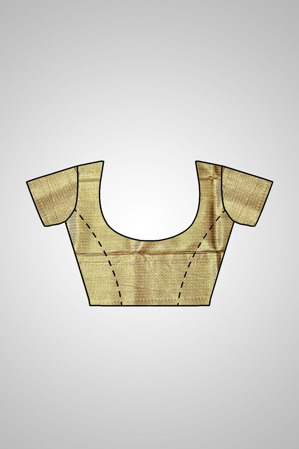 Shop Muga Silk Saree – Blouse styled with traditional weave