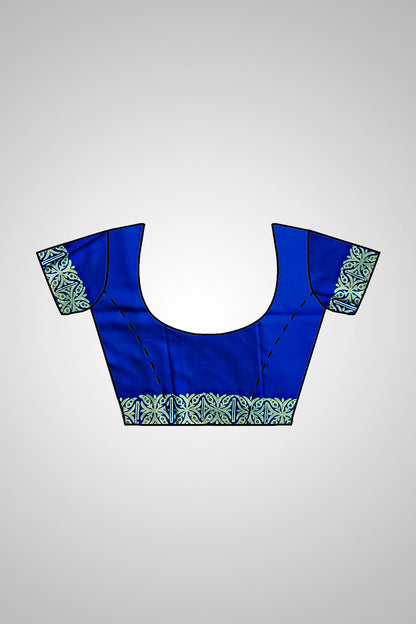 Buy Handloom Pure Silk Saree UK – Saree with blouse view included