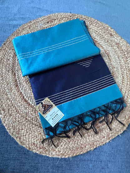 Buy Semi Raw Silk Saree online – Elegant silk saree front view
