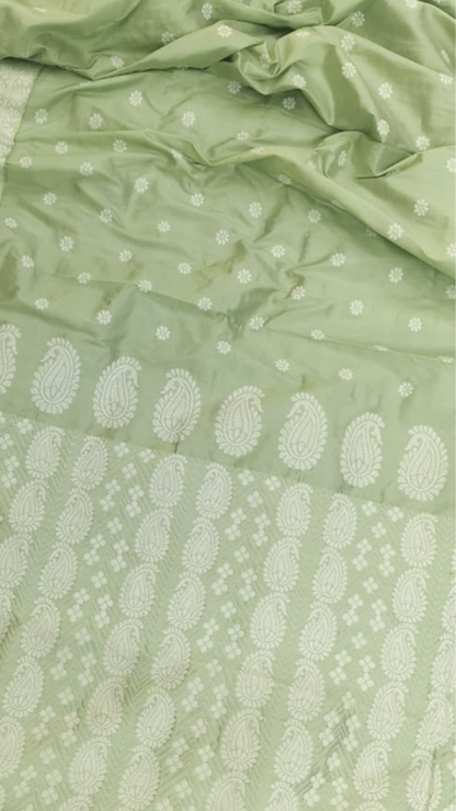 Buy Assam Silk Sarees – Rear pallu design of mulberry silk saree