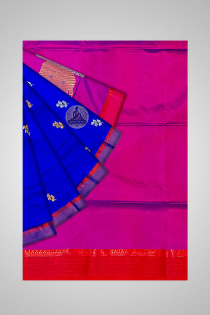 Shop Authentic Silk Saree Online – Close-up of silk detailing