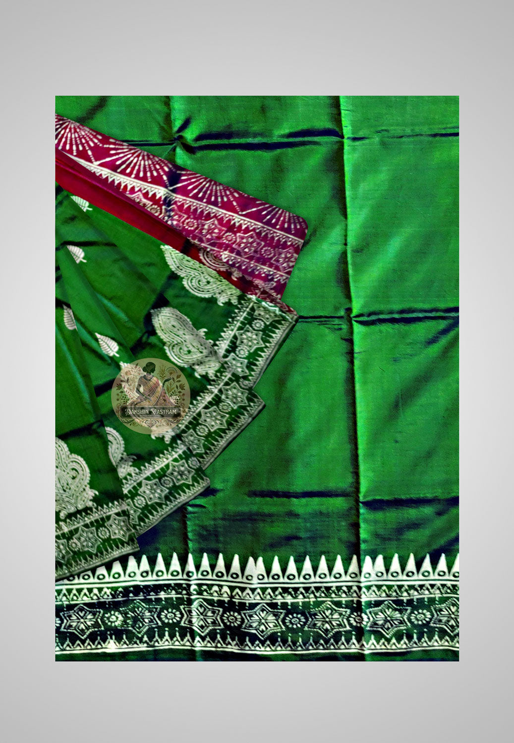 View Artisanal Silk Saree – Detailed design and weave view