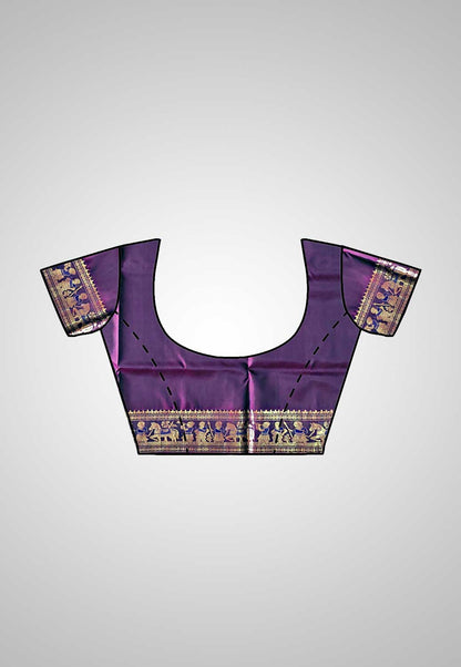 Timeless handloom saree with refined detailing and sophistication