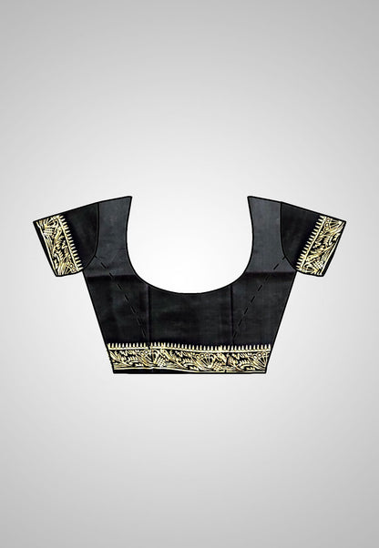 Buy Global Pure Silk Saree – Full saree with blouse styling