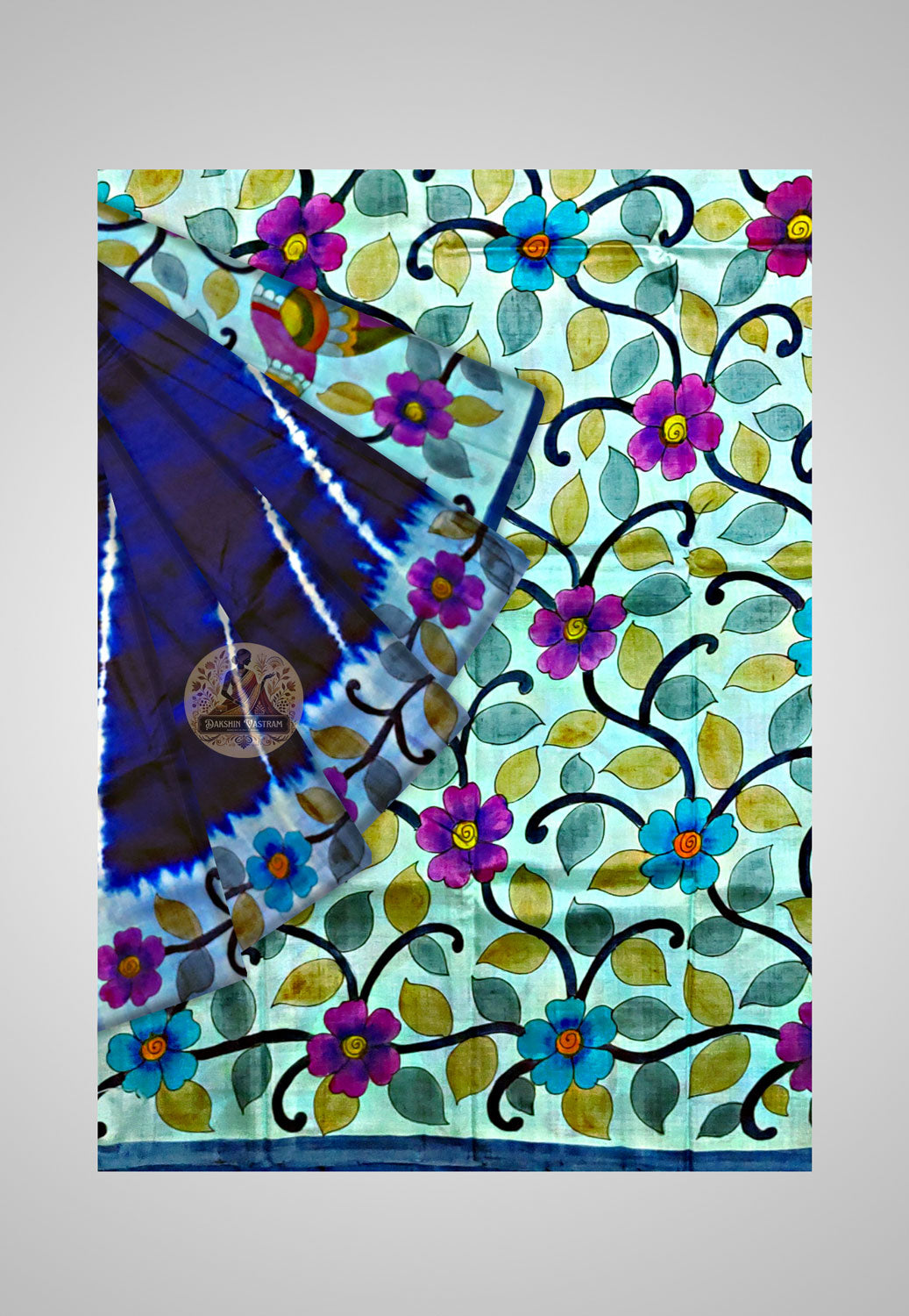 Explore Luxury Silk Saree – Close-up showing artisan weave details