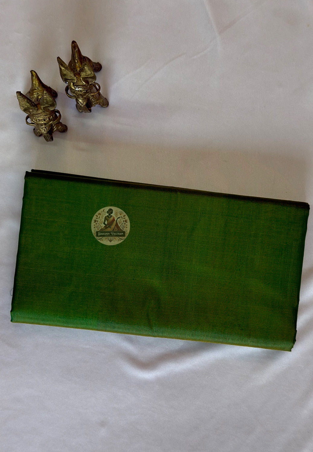 Bishnupur silk than saree in elegant drape – pure mulberry silk handwoven in Bengal, UK delivery