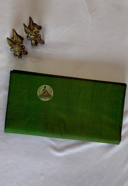 Bishnupur silk than saree in elegant drape – pure mulberry silk handwoven in Bengal, UK delivery
