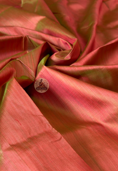 Bishnupur silk than saree flat lay – subtle lustre and fluid drape, shipped to Luton, Slough and Leeds