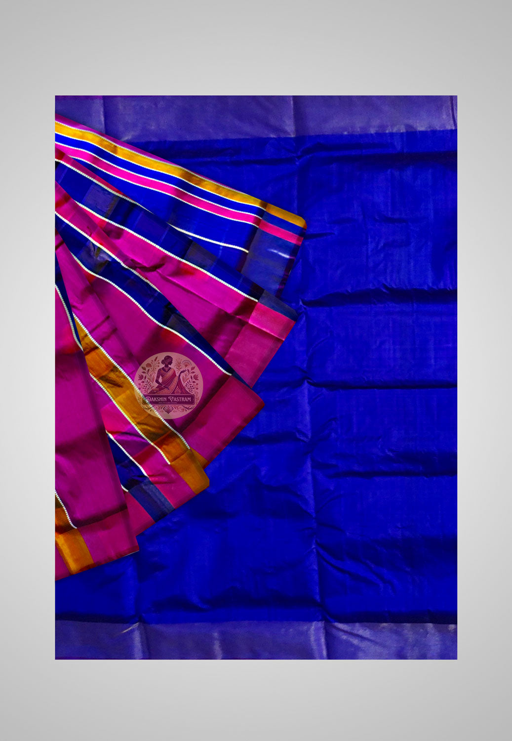 Shop Luxury Silk 4D Saree Online – Close-up of handwoven silk details