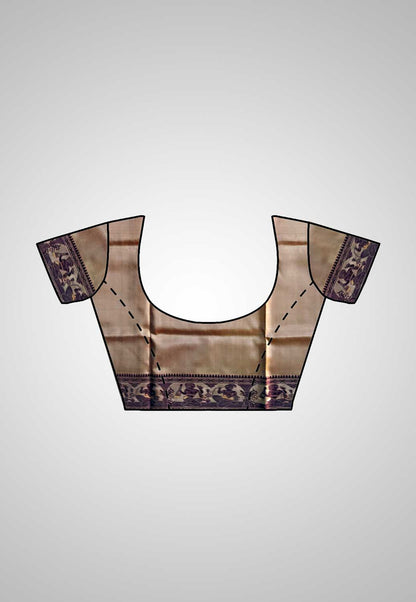 Opulent silk saree with refined detailing and exquisite craftsmanship