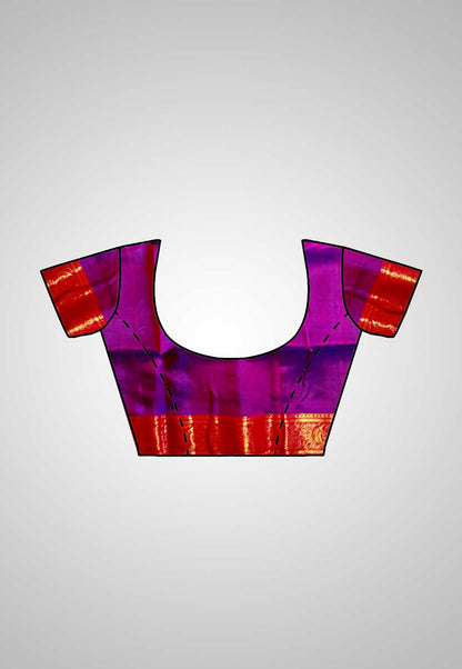 Luxurious pure silk saree with artisan craftsmanship