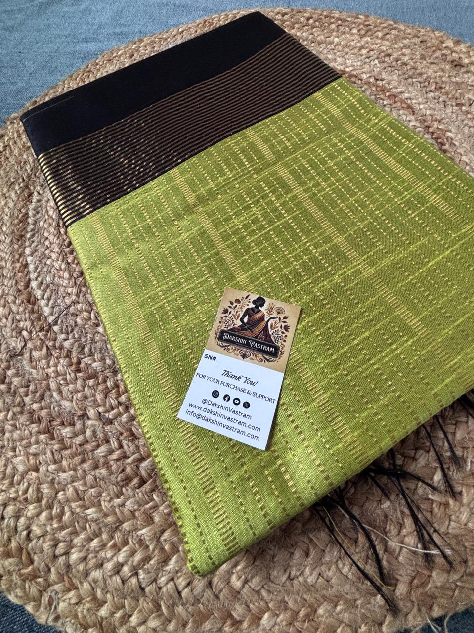Buy Semi Raw Silk Saree online – Premium silk saree front view