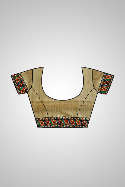 Buy Tussar Saree with Blouse – Complete look with blouse included