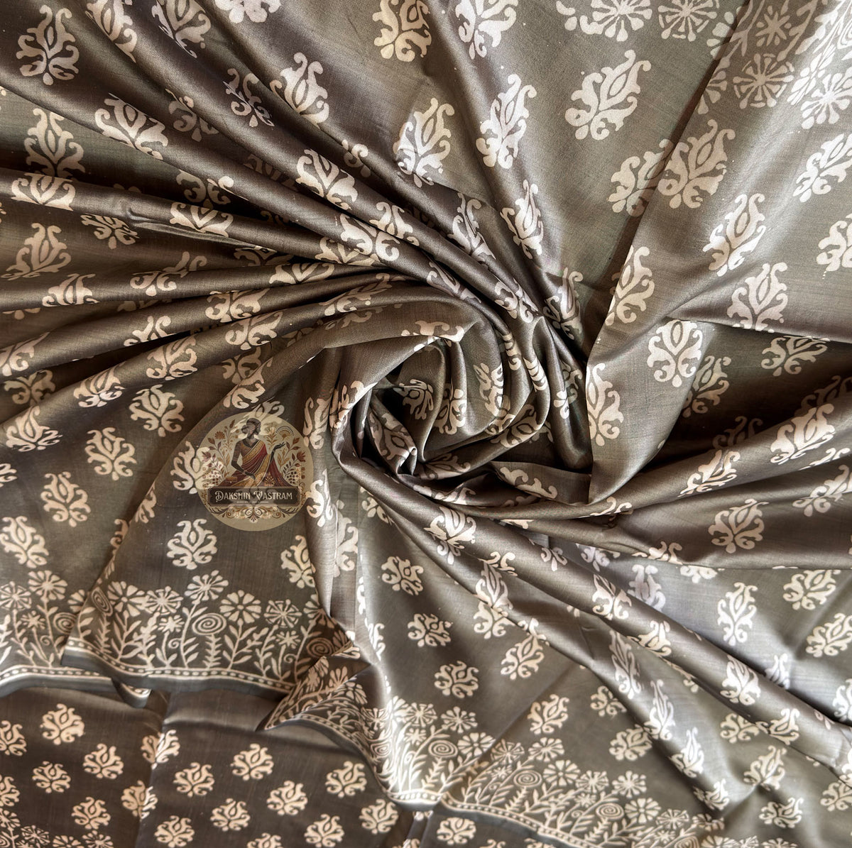 Shop Pure Silk Saree – Texture and Mulberry silk detailing focus