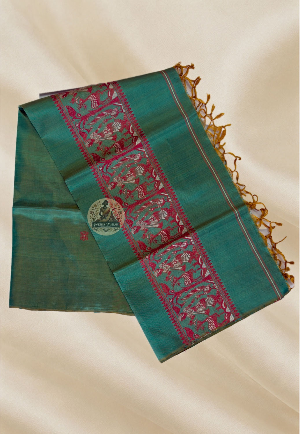 Baluchari pure silk stole as bridal shower or Mother's Day gift – delivered to Birmingham, Leeds and Sheffield UK