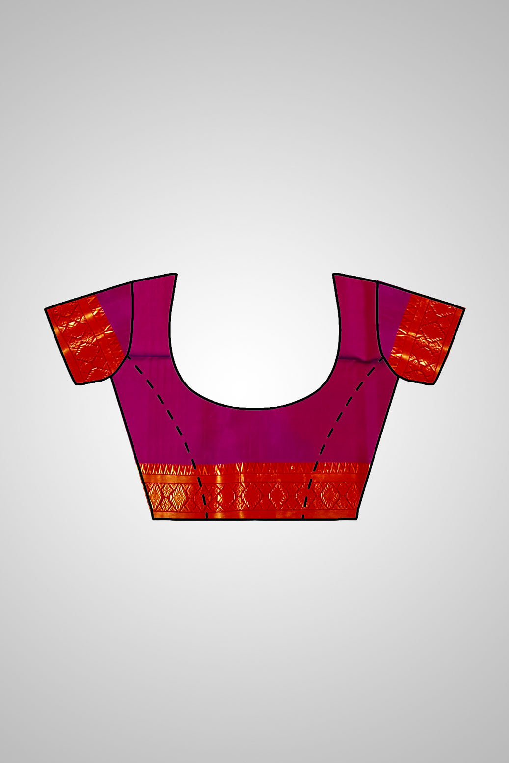 Buy Pure Silk Saree online – Pure Silk Saree blouse view