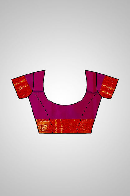 Buy Pure Silk Saree online – Pure Silk Saree blouse view