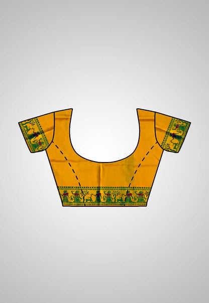 Buy Baluchari Silk Saree online – Handloom Baluchari Silk Saree blouse piece