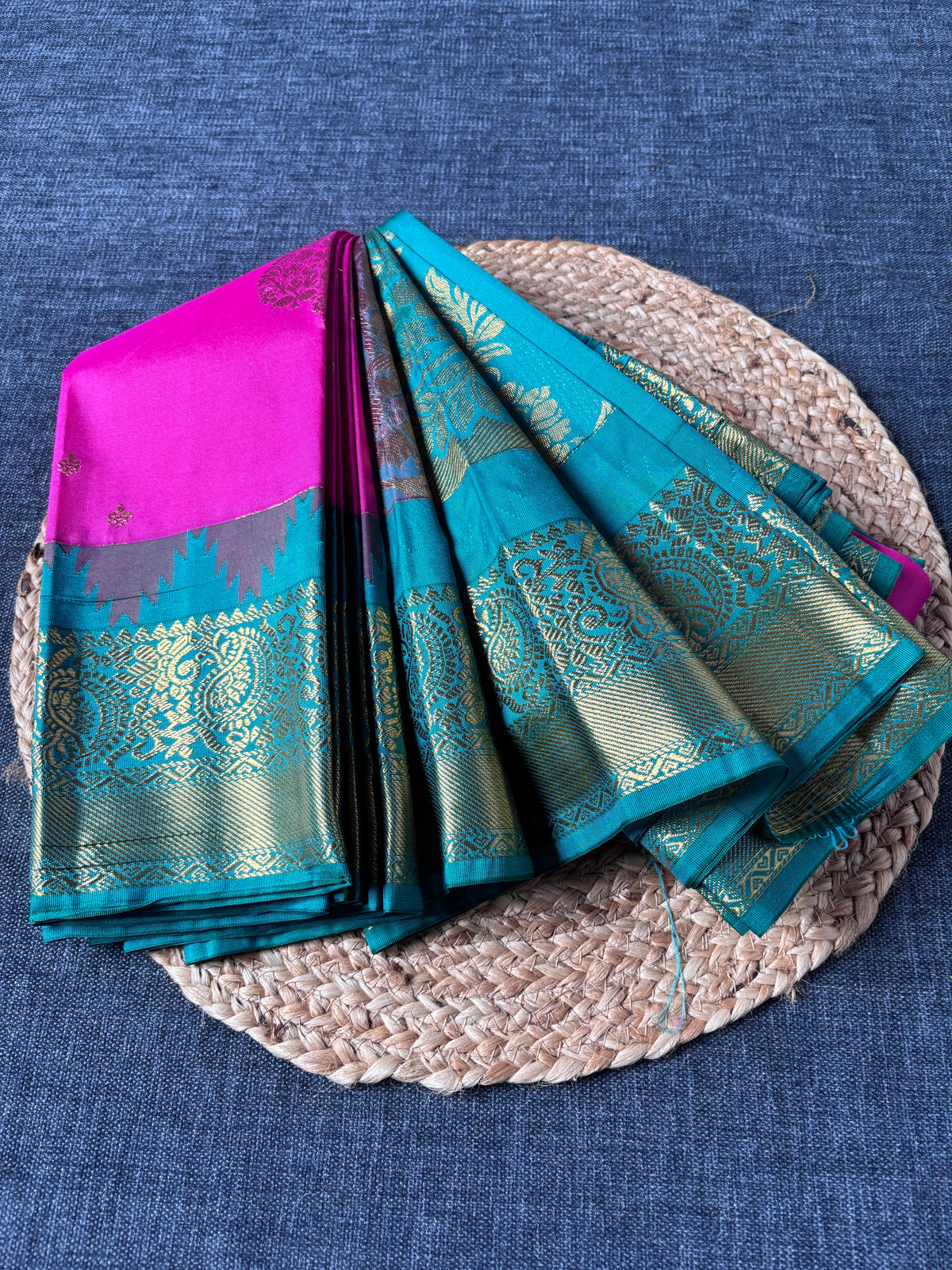 Dakshin Vastram Semi Kanjivaram saree – cultural heritage saree for women in London, Leicester & Birmingham