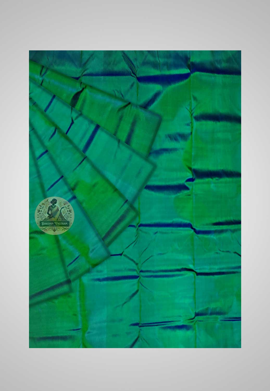 Order Bengal Silk Than Saree – Side angle showcasing fabric folds