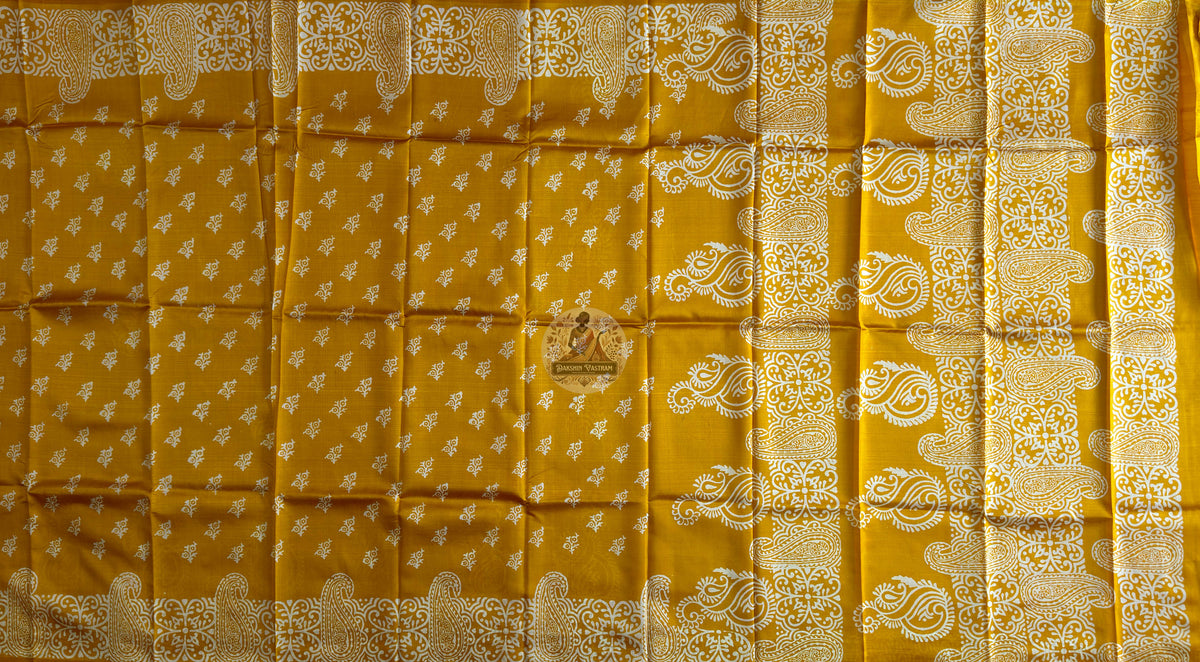 Authentic Bishnupur hand block print silk saree – directly sourced from Bengal weaver communities, delivered across India, UK, USA and EU