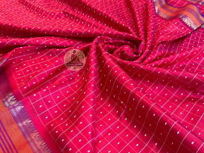 Shop Pure Silk Saree – Texture and Mulberry silk detailing focus