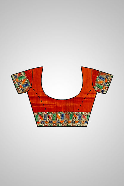 Buy Authentic Tussar Silk Saree – Complete set with blouse styling