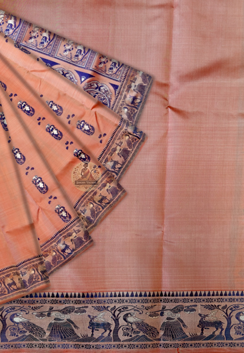 Bengal artisan Baluchari silk saree — wearable narrative art for weddings and formal occasions