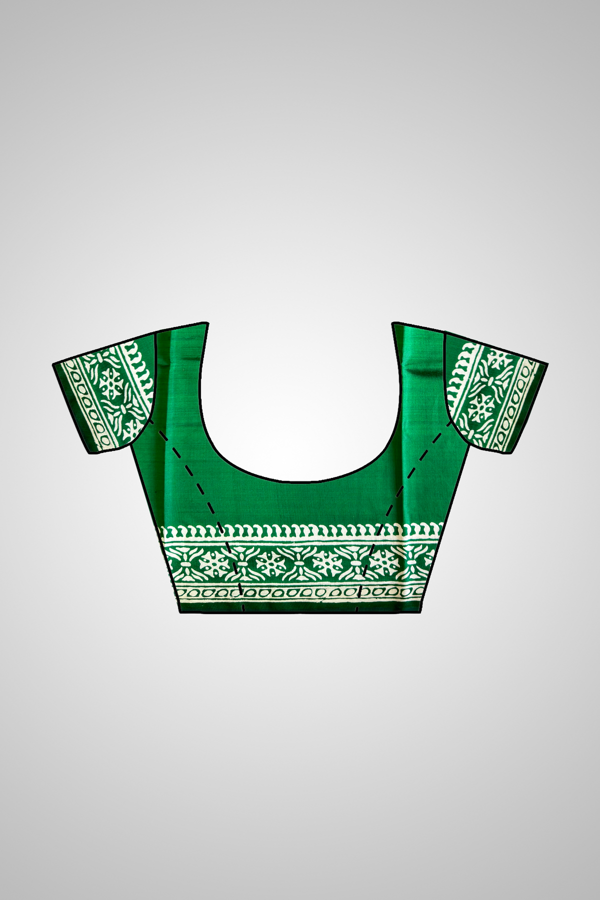 Bishnupur Silk Block Print Saree blouse – premium handcrafted Indian silk saree blouse for wedding receptions, sangeet nights and festive occasions in USA