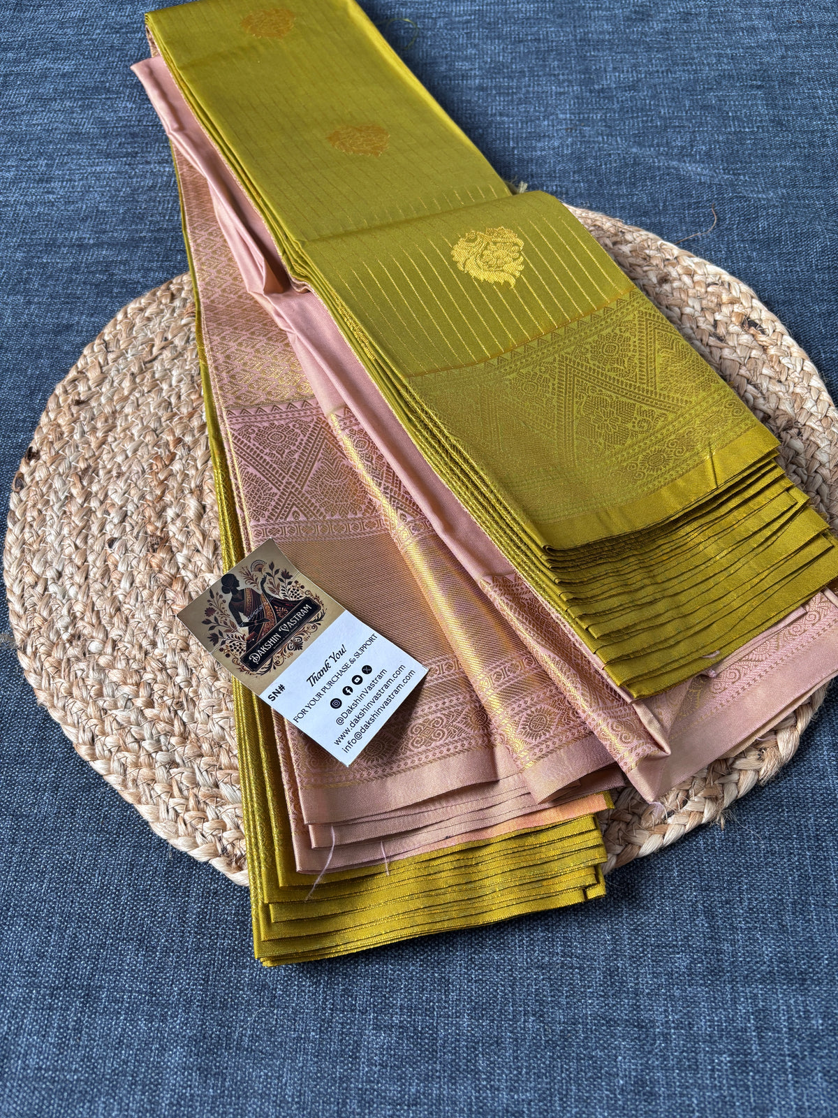 Dakshin Vastram new Semi Kanjivaram silk saree – buy handloom Indian sarees online, UK delivery