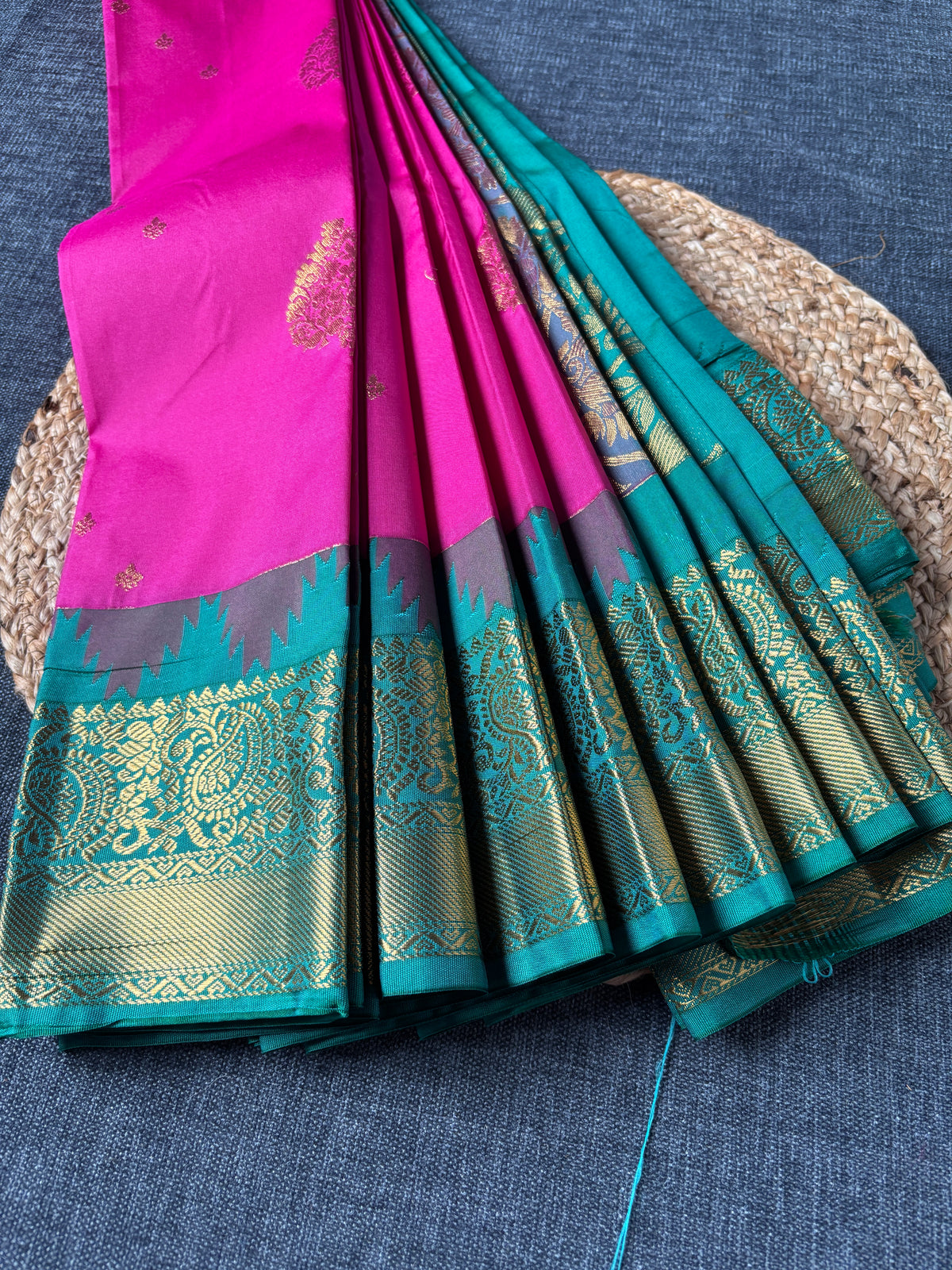 Dakshin Vastram Semi Kanjivaram saree – cultural heritage saree for women in London, Leicester & Birmingham