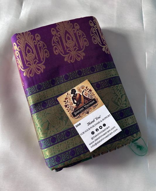 Buy Semi Silk Saree online – Front view of elegant semi silk weave