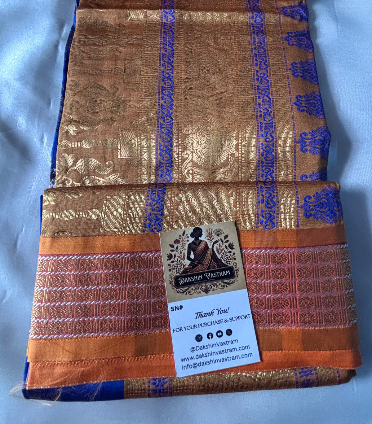 Buy Semi Silk Saree with blouse – Styled complete outfit