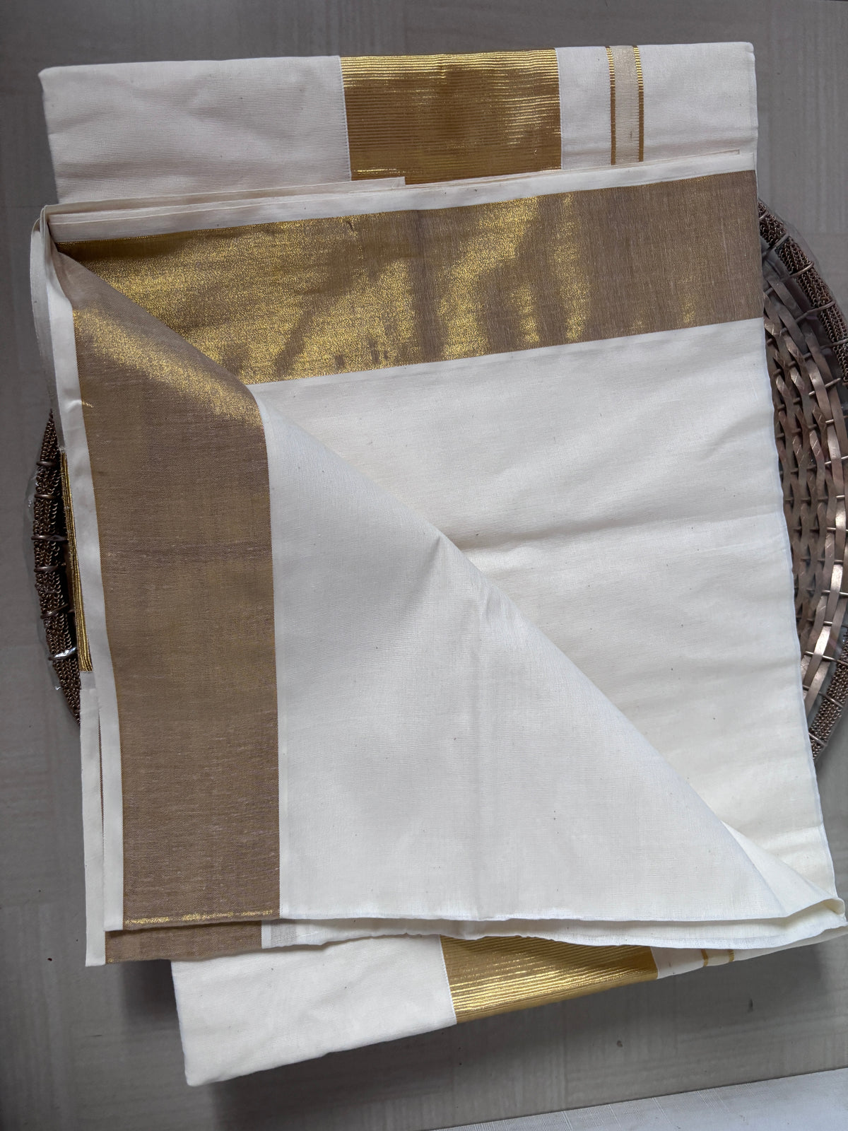 Buy Kerala Kasavu Saree online – Kasavu Saree blouse view