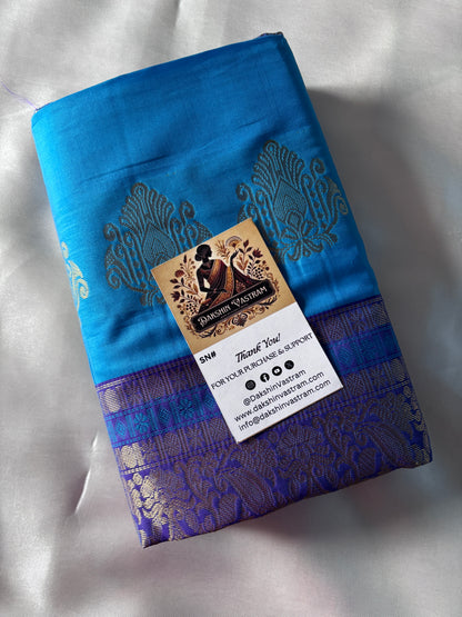 Buy Semi Silk Saree online – Front view showcasing traditional drape